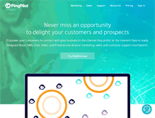 Tablet Screenshot of pingpilot.com